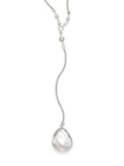 Chan Luu 17mm White Cultured Pearl & Sterling Silver Lariat Necklace