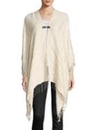 The Kooples Solid Tassel Detailed Poncho