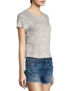 Generation Love Tanya Side Lace-up Cropped Top