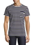 A.p.c. Striped Construction Tee