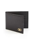 Salvatore Ferragamo Ten Forty One Nero Leather Bi-fold Wallet