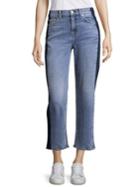 7 For All Mankind Cropped Straight Denim Jeans