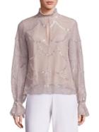 Alexis Lucy Metallic Lace Top