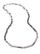 Chan Luu 6-10mm Pearl, Pyrite & Mystic Lab Strand Necklace