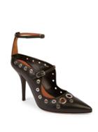 Givenchy Grommeted Leather Point Toe Pumps