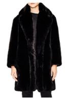 Sandro Ballote Oversized Faux Fur Coat