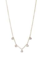 Zoe Chicco Gold Chain Diamond Drop Necklace