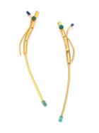 Paula Mendoza 101 Emerald & Lapis Lazuli Earrings