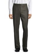 Saks Fifth Avenue Collection Flat-front Wool Pants