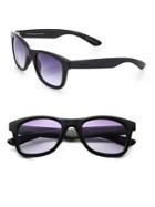 Italia Independent I-skin 50mm Leather-effect Square Sunglasses