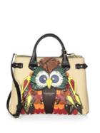 Burberry Owl Leather Shoulder Bag