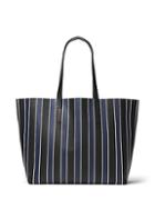 Michael Kors Collection Stripe Leather Tote
