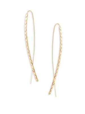 Lana Jewelry Elite 14k Yellow Gold Upside-down Hoop Earrings