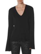Paige Rosie Hw X Paige Darian Bell Sleeve V-neck Sweater