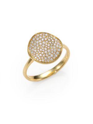 Ippolita Stardust Diamond & 18k Yellow Gold Disc Ring