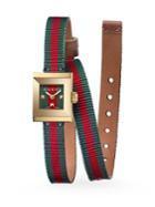 Gucci G-frame Wrap Strap Watch
