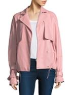 Tibi Leather Moto Jacket