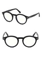 Tom Ford Eyewear Blue Block 48mm Round Glasses