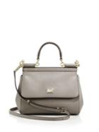 Dolce & Gabbana Small Miss Sicily Textured Leather Top-handle Satchel