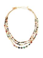 Chan Luu Multi-strand Semi-precious Multi-stone Necklace