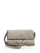 Chloe Faye Small Suede & Leather Shoulder Bag
