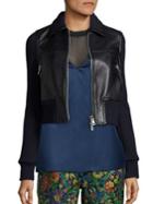 3.1 Phillip Lim Leather And Wool Cropped Jacket