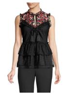Kate Spade New York Camelia Embroidered Top