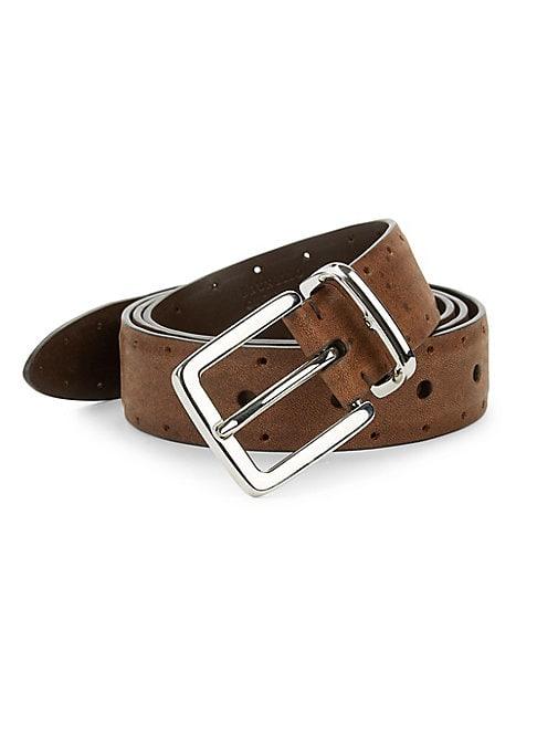 Brunello Cucinelli Perforated Leather Belt