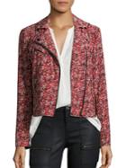 Joie Frona Floral Printed Moto Jacket