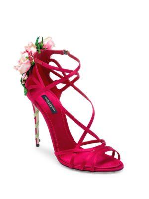 Dolce & Gabbana Rose-embellished Sandals