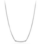 David Yurman Petite Pave Metro Chain Necklace With Diamonds