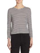 Vince Midi Striped Cropped Tee