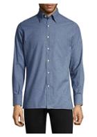 Canali Contemporary-fit Solid Sport Shirt