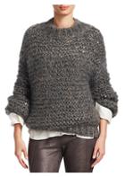 Brunello Cucinelli Metallic Cable Knit Sweater