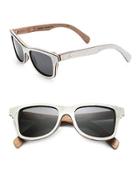 Shwood Canby White Slate & Wood Sunglasses