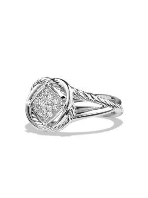 David Yurman Crossover Infinity Ring With Diamonds