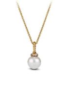 David Yurman Solari 10mm Freshwater Pearl Pendant Necklace With Diamonds In 18k Gold