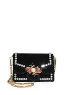 Gucci Embellished Velvet Chain Shoulder Bag