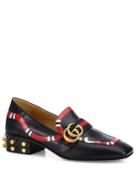 Gucci Yoko Snake Leather Loafers