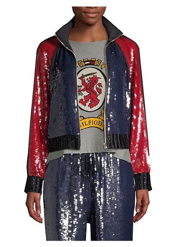 Tommy Hilfiger Collection Sequined Track Jacket