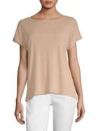 Eileen Fisher Silk Piped Top