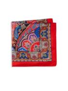 Etro Multicolor Paisley Silk Pocket Square
