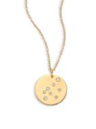 Bare Constellations Aquarius Diamond & 18k Yellow Gold Pendant Necklace