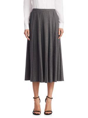 Redvalentino Pleated Midi Skirt