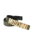 Moschino Textured Leather Belt