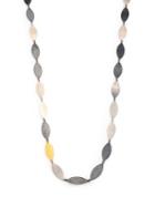 Gurhan Willow 24k Yellow Gold & Sterling Silver Leaf Flake Necklace