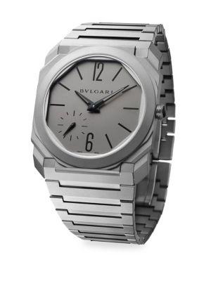 Bvlgari Octagonal Titanium Bracelet Watch