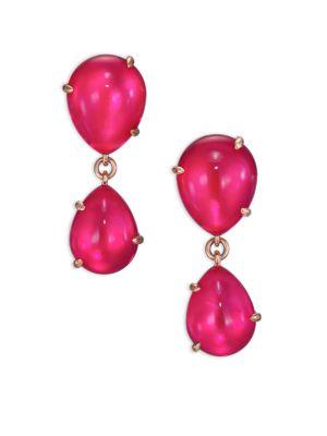 Pomellato Rouge Passion Mirrored Teardrop Earrings