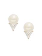 Kate Spade New York Triangle Faux-pearl Stud Earrings