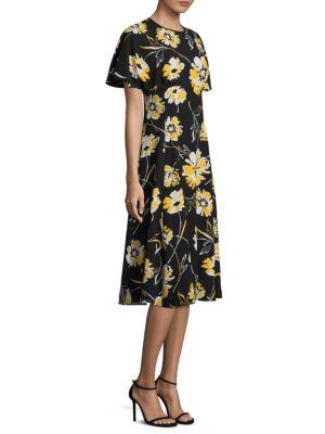 Michael Kors Collection Silk Floral Dress